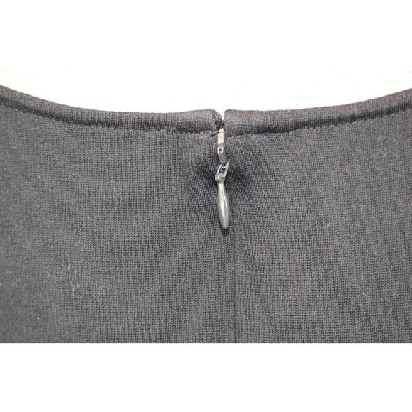 Vineyard Vines V Neck Black Dress-Size 16-Goth-Witchy-Back Zip - Picture 8 of 8